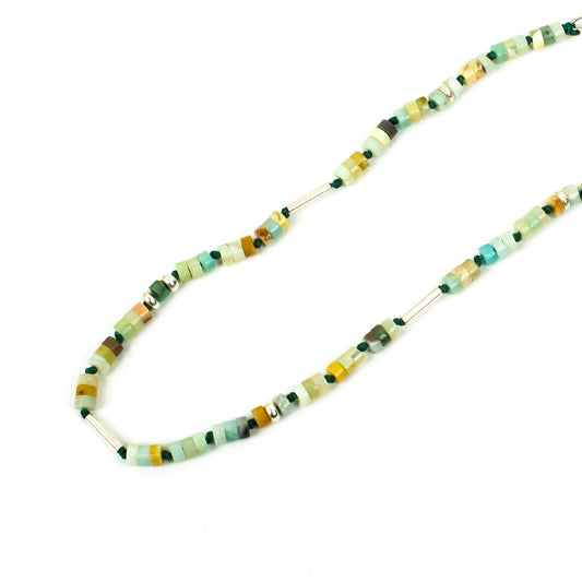 Handcrafted 925 Sterling Silver Necklace with Amazonite