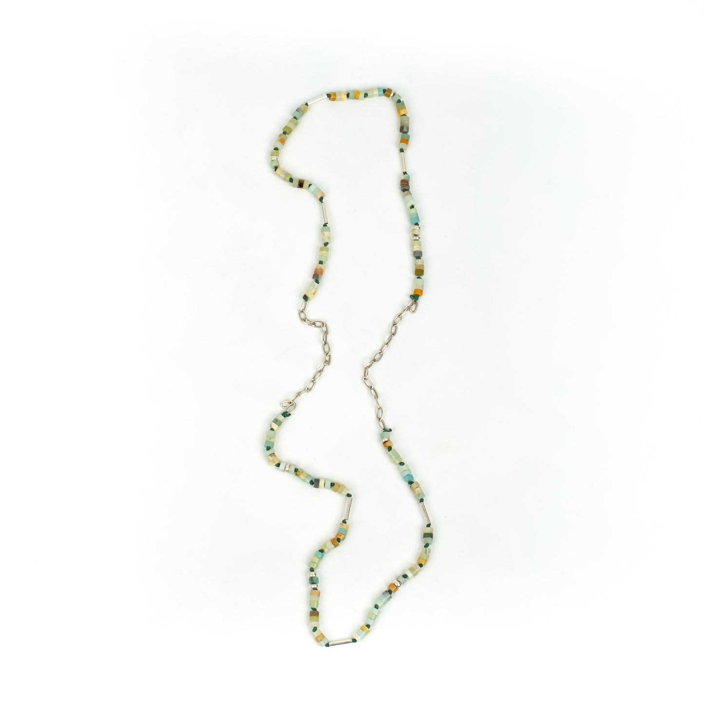 Handcrafted 925 Sterling Silver Necklace with Amazonite