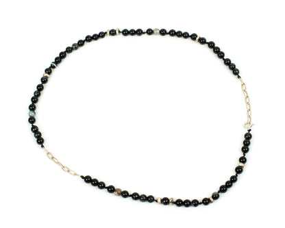 Handcrafted 925 Sterling Silver Necklace with Agate