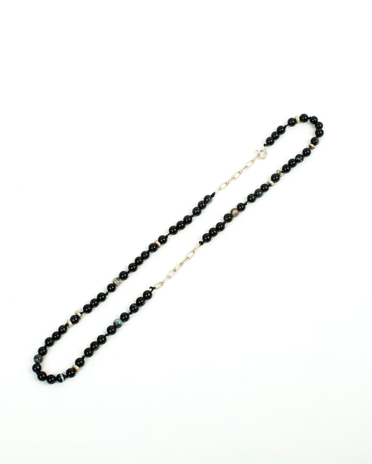 Handcrafted 925 Sterling Silver Necklace with Agate